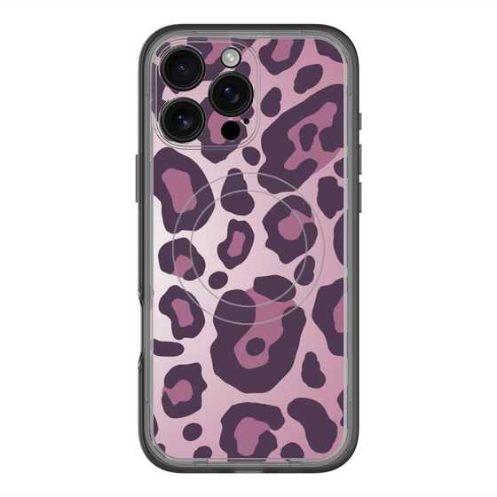 スリムプロテクションプレミアムケース with MagSafe［ Leopard - Pink ］