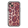 スリムプロテクションプレミアムケース with MagSafe［ Leopard - Red ］