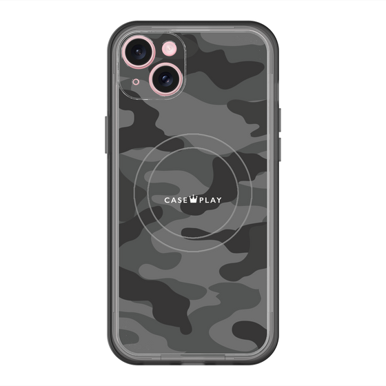 スリムプロテクションプレミアムケース with MagSafe［ Camouflage - Black ］