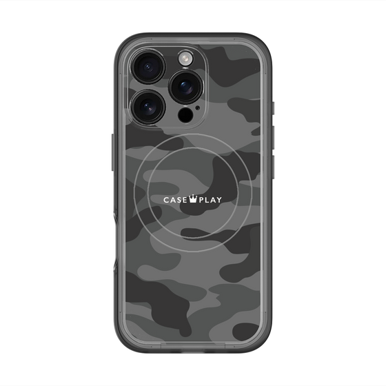 スリムプロテクションプレミアムケース with MagSafe［ Camouflage - Black ］