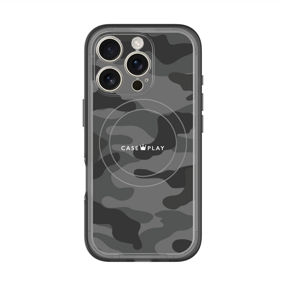 スリムプロテクションプレミアムケース with MagSafe［ Camouflage - Black ］