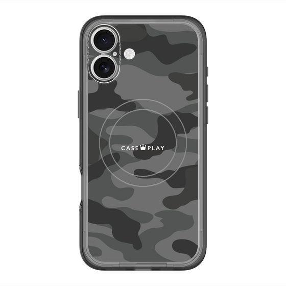 スリムプロテクションプレミアムケース with MagSafe［ Camouflage - Black ］
