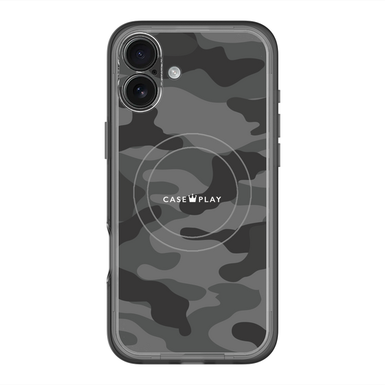 スリムプロテクションプレミアムケース with MagSafe［ Camouflage - Black ］