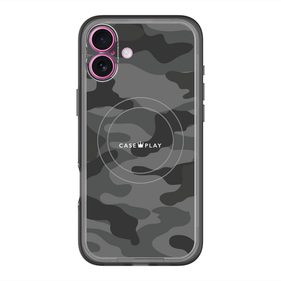 スリムプロテクションプレミアムケース with MagSafe［ Camouflage - Black ］