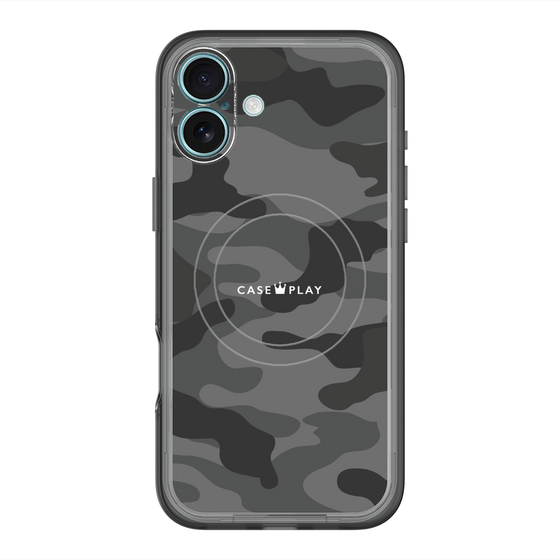スリムプロテクションプレミアムケース with MagSafe［ Camouflage - Black ］