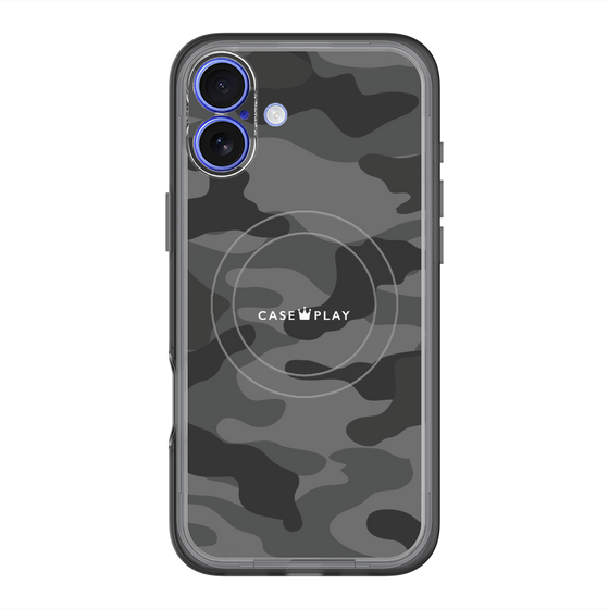 スリムプロテクションプレミアムケース with MagSafe［ Camouflage - Black ］