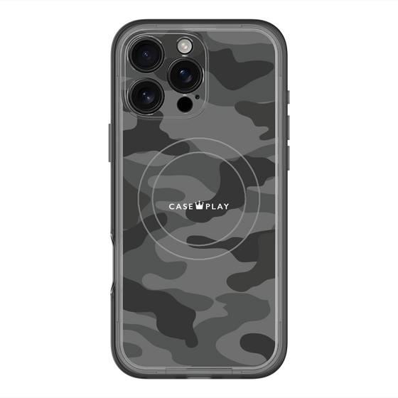 スリムプロテクションプレミアムケース with MagSafe［ Camouflage - Black ］
