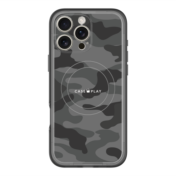 スリムプロテクションプレミアムケース with MagSafe［ Camouflage - Black ］