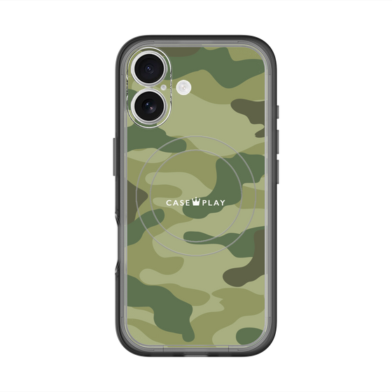 スリムプロテクションプレミアムケース with MagSafe［ Camouflage - Green ］