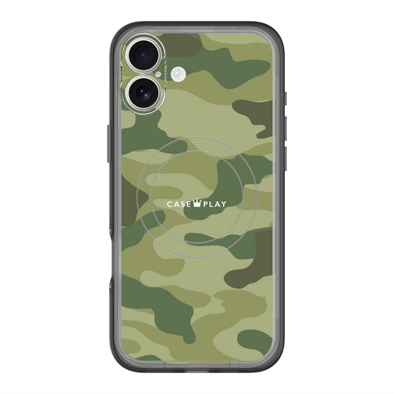 スリムプロテクションプレミアムケース with MagSafe［ Camouflage - Green ］