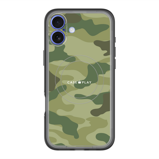 スリムプロテクションプレミアムケース with MagSafe［ Camouflage - Green ］