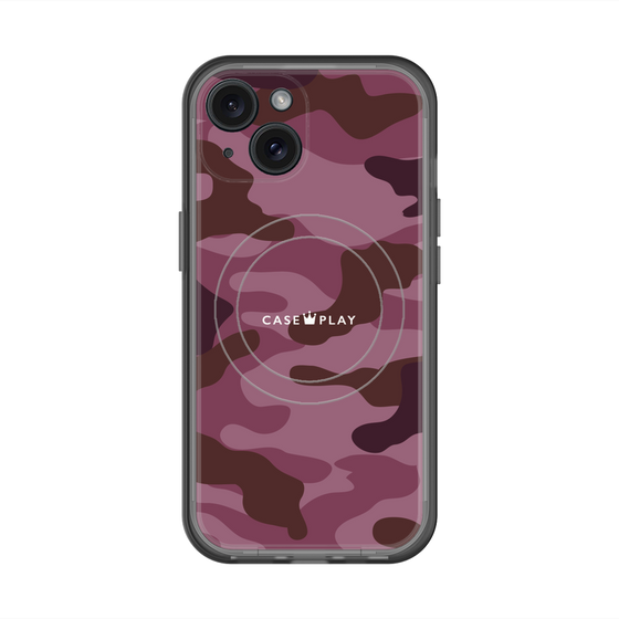 スリムプロテクションプレミアムケース with MagSafe［ Camouflage - Pink ］