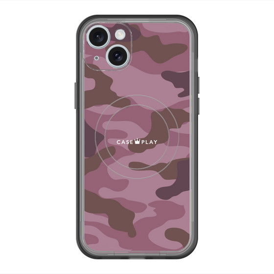 スリムプロテクションプレミアムケース with MagSafe［ Camouflage - Pink ］
