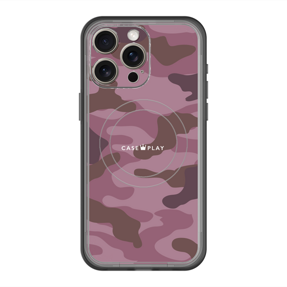 スリムプロテクションプレミアムケース with MagSafe［ Camouflage - Pink ］