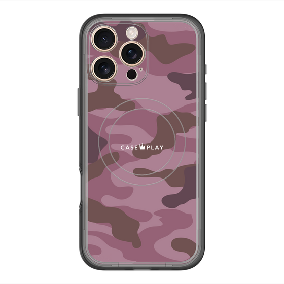 スリムプロテクションプレミアムケース with MagSafe［ Camouflage - Pink ］