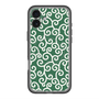 スリムプロテクションプレミアムケース with MagSafe［ 唐草模様 - Green ］