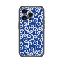 スリムプロテクションプレミアムケース with MagSafe［ 唐草模様 - Blue ］