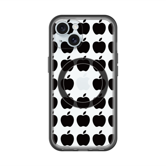 スリムプロテクションプレミアムケース with MagSafe［ Apple - Black ］