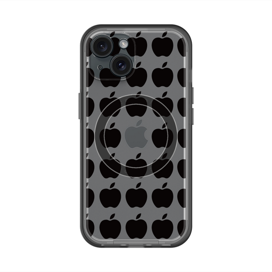 スリムプロテクションプレミアムケース with MagSafe［ Apple - Black ］
