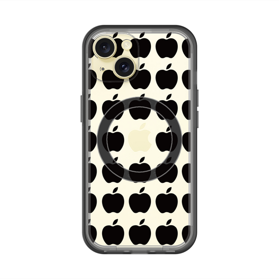 スリムプロテクションプレミアムケース with MagSafe［ Apple - Black ］
