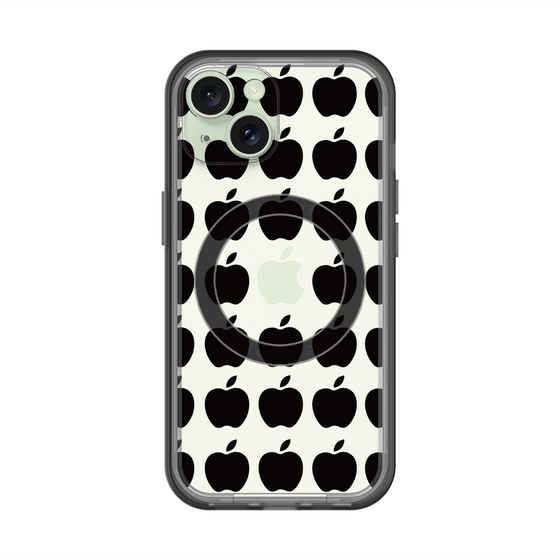 スリムプロテクションプレミアムケース with MagSafe［ Apple - Black ］