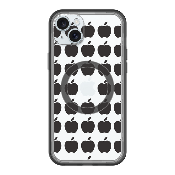 スリムプロテクションプレミアムケース with MagSafe［ Apple - Black ］