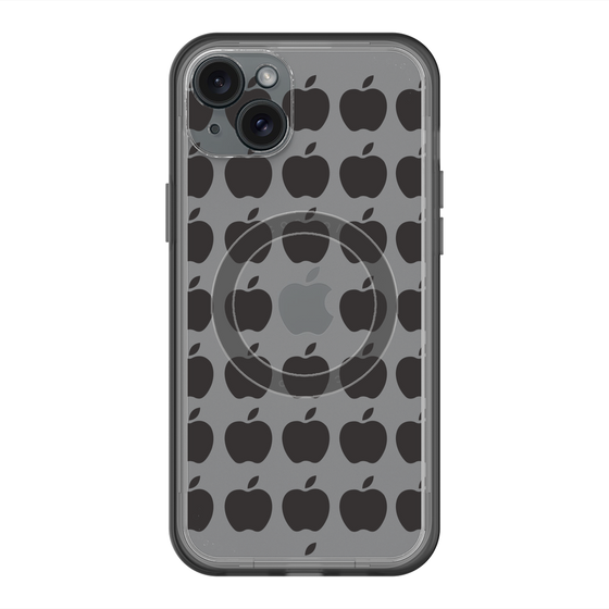 スリムプロテクションプレミアムケース with MagSafe［ Apple - Black ］