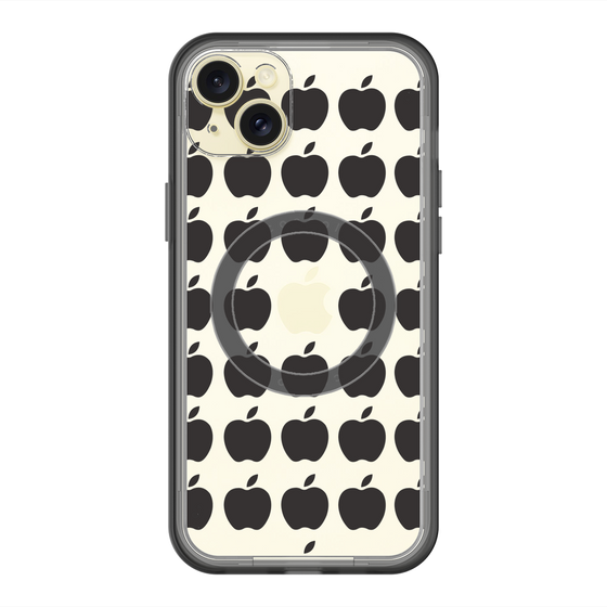 スリムプロテクションプレミアムケース with MagSafe［ Apple - Black ］