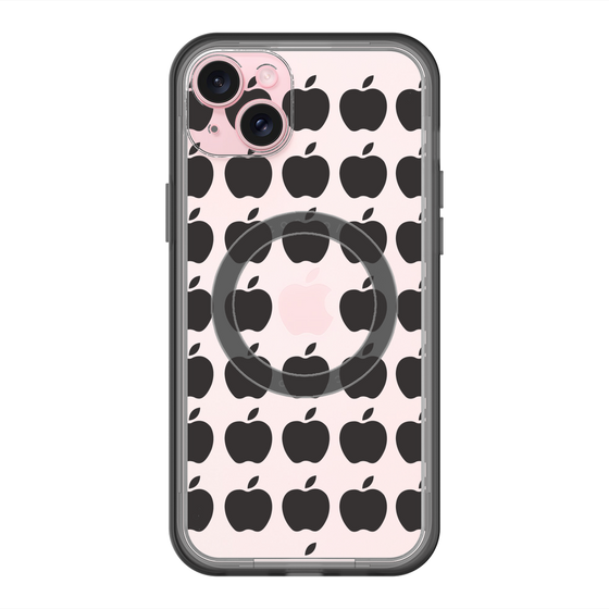 スリムプロテクションプレミアムケース with MagSafe［ Apple - Black ］
