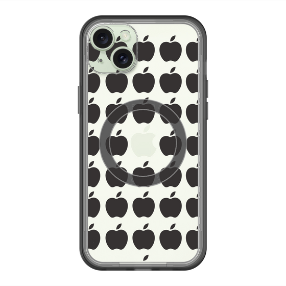 スリムプロテクションプレミアムケース with MagSafe［ Apple - Black ］