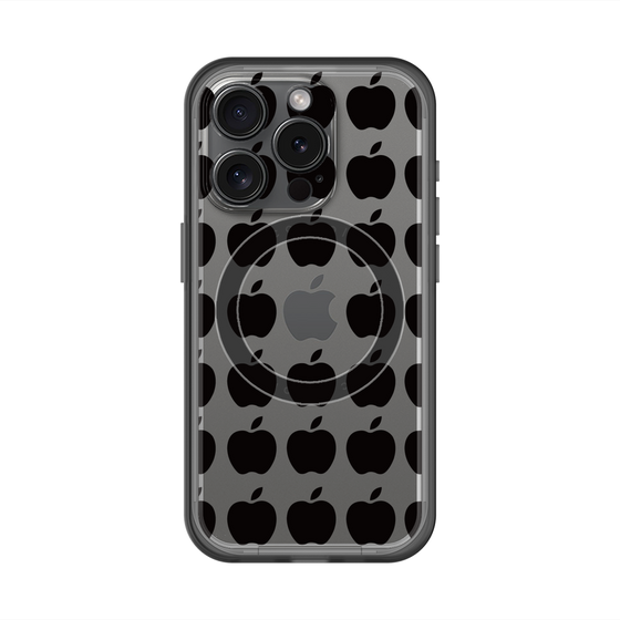スリムプロテクションプレミアムケース with MagSafe［ Apple - Black ］