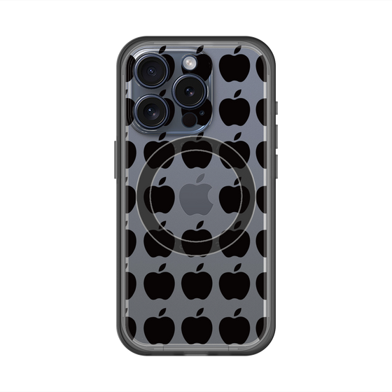 スリムプロテクションプレミアムケース with MagSafe［ Apple - Black ］