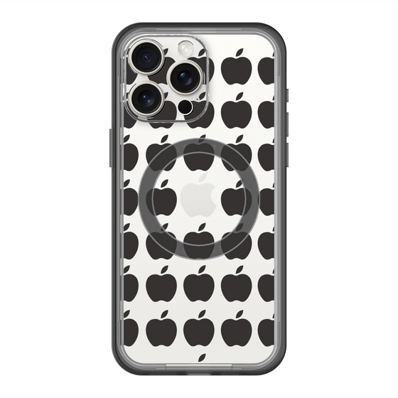 スリムプロテクションプレミアムケース with MagSafe［ Apple - Black ］