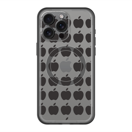 スリムプロテクションプレミアムケース with MagSafe［ Apple - Black ］