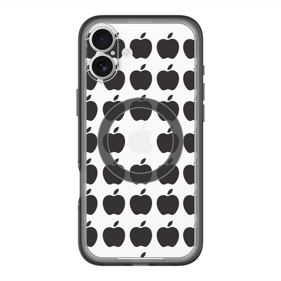 スリムプロテクションプレミアムケース with MagSafe［ Apple - Black ］