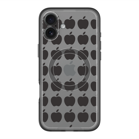スリムプロテクションプレミアムケース with MagSafe［ Apple - Black ］