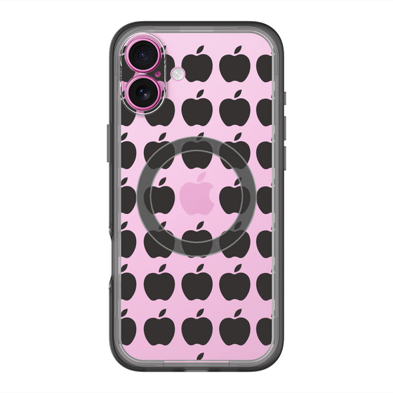 スリムプロテクションプレミアムケース with MagSafe［ Apple - Black ］