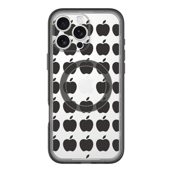 スリムプロテクションプレミアムケース with MagSafe［ Apple - Black ］