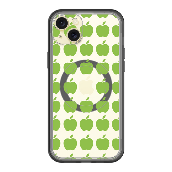 スリムプロテクションプレミアムケース with MagSafe［ Apple - Green ］