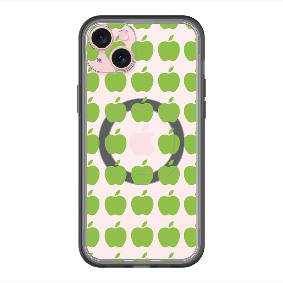 スリムプロテクションプレミアムケース with MagSafe［ Apple - Green ］