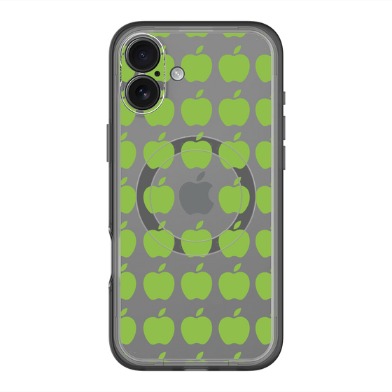 スリムプロテクションプレミアムケース with MagSafe［ Apple - Green ］