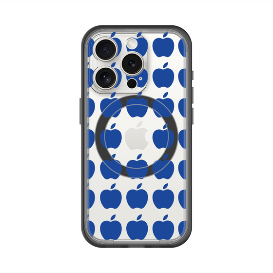 スリムプロテクションプレミアムケース with MagSafe［ Apple - Blue ］