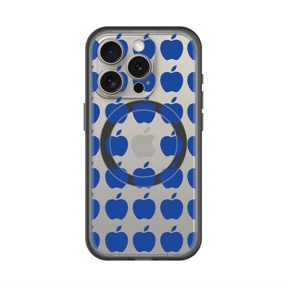 スリムプロテクションプレミアムケース with MagSafe［ Apple - Blue ］