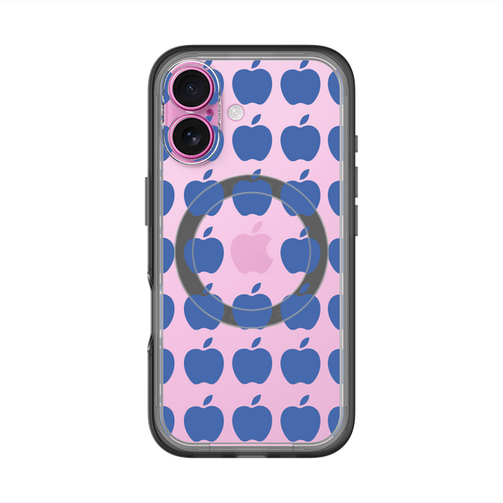スリムプロテクションプレミアムケース with MagSafe［ Apple - Blue ］