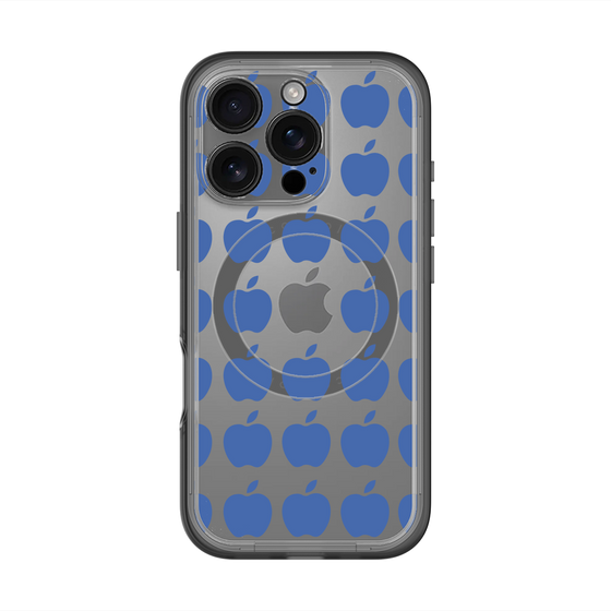 スリムプロテクションプレミアムケース with MagSafe［ Apple - Blue ］
