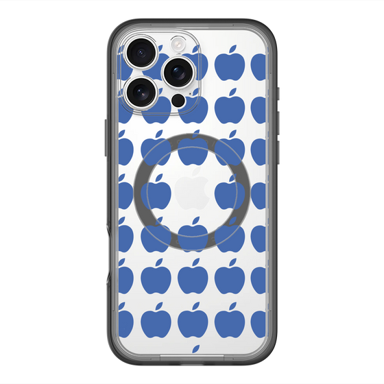 スリムプロテクションプレミアムケース with MagSafe［ Apple - Blue ］