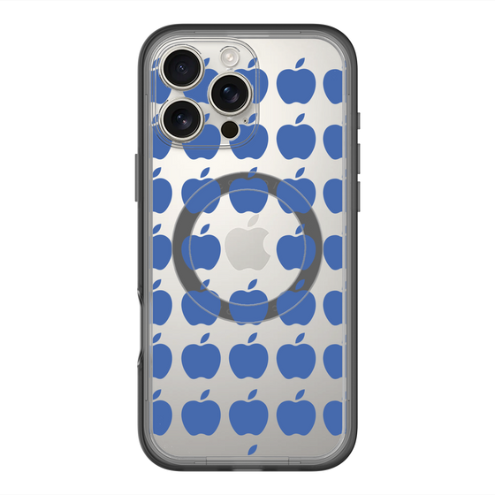 スリムプロテクションプレミアムケース with MagSafe［ Apple - Blue ］