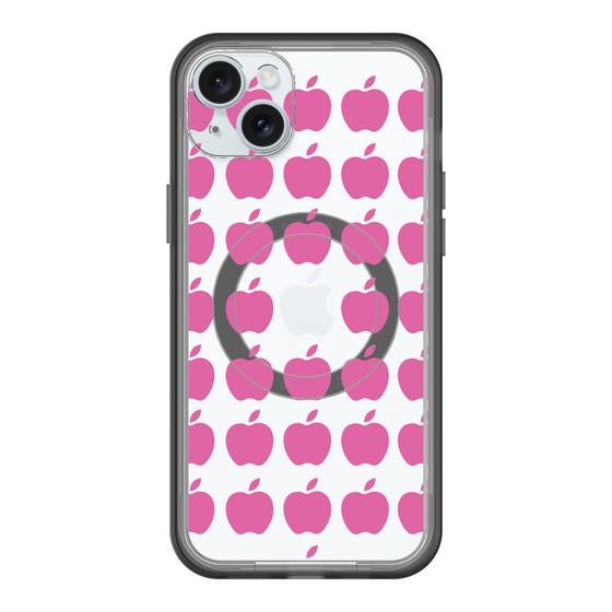 スリムプロテクションプレミアムケース with MagSafe［ Apple - Pink ］