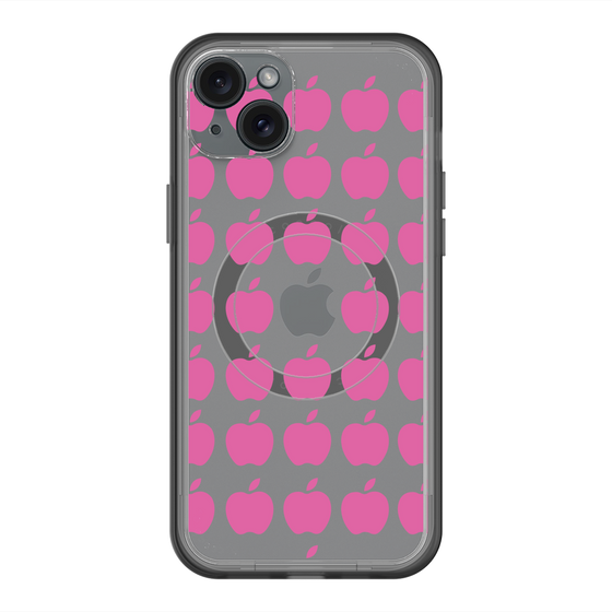 スリムプロテクションプレミアムケース with MagSafe［ Apple - Pink ］