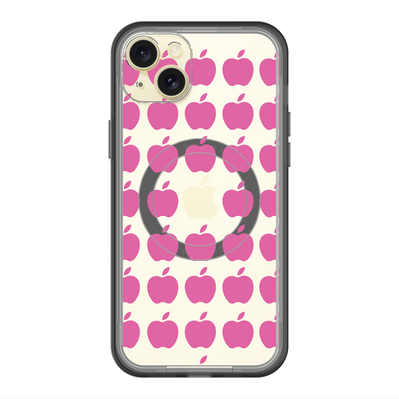 スリムプロテクションプレミアムケース with MagSafe［ Apple - Pink ］